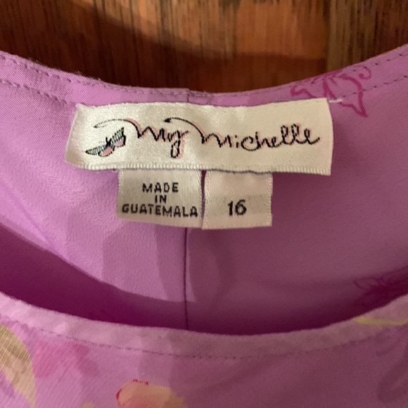 My Michelle Y2K girls sleeveless Easter maxi dress 16 like new - Picture 3 of 5